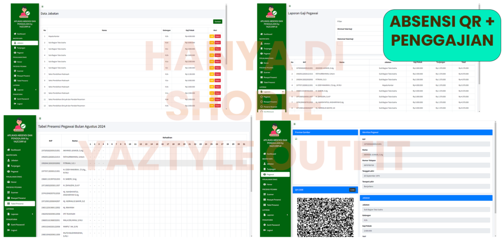 APLIKASI ABSENSI QR DAN PENGGAJIAN