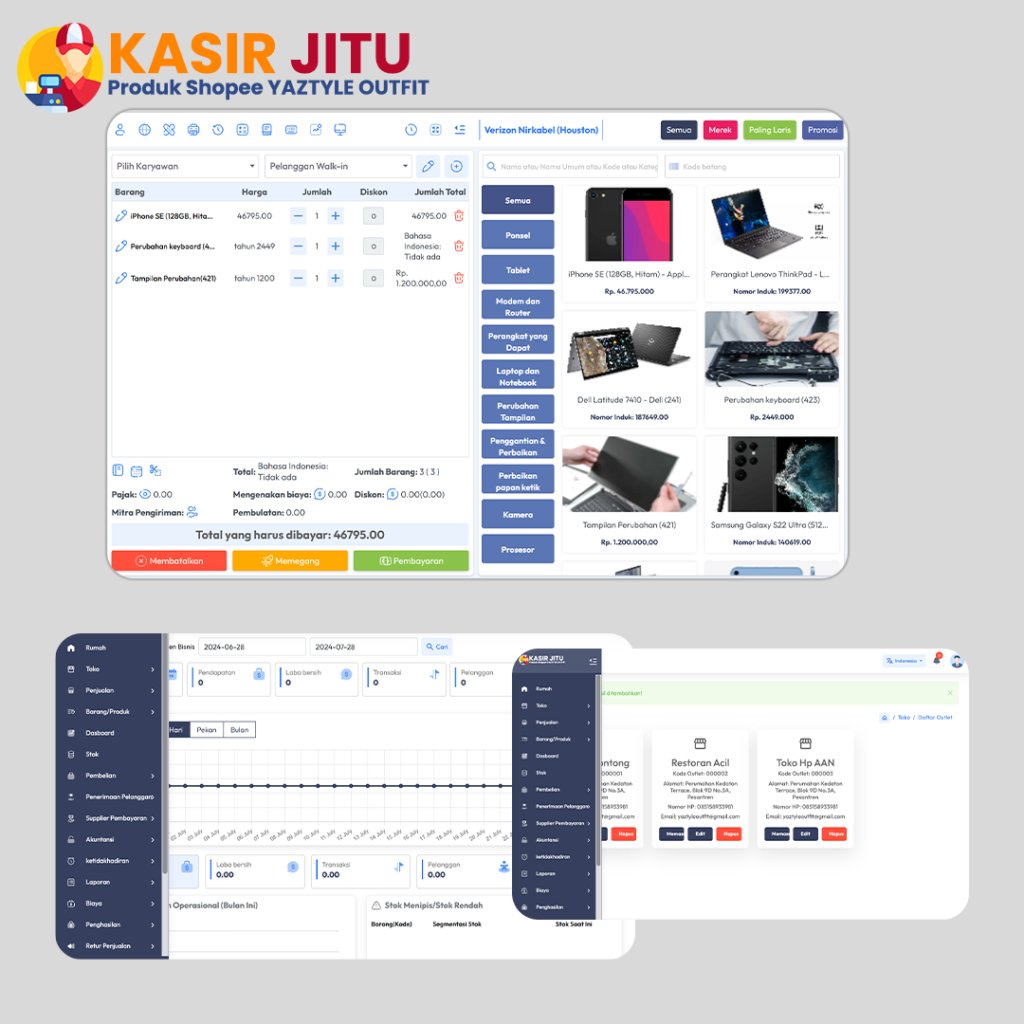 KASIR JITU APLIKASI KASIR MURAH INDONESIA