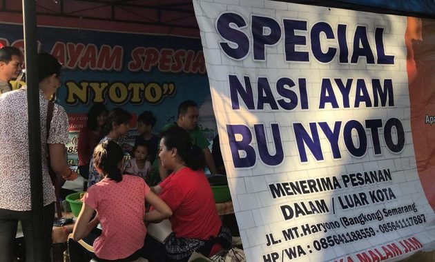 Nasi ayam bu nyoto semarang jawa tengah harga kota buka jam city central java peterongan berapa
