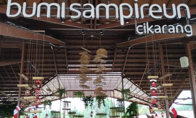 Restoran bumi sampireun cikarang rm menu alamat selatan harga bekasi jawa barat pasirsari rumah makan makanan dan