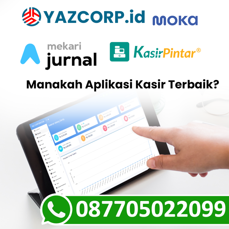 Rekomendasi Aplikasi Kasir Terbaik, YAZCORP.id Moka Jurnal Kasir Pintar