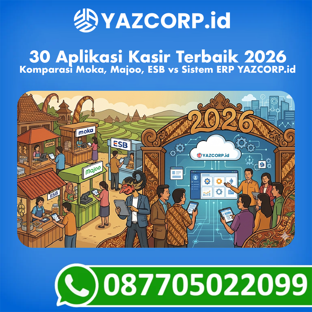30 Aplikasi Kasir Terbaik 2026- Komparasi Moka, Majoo, Esb Vs Sistem Erp Yazcorp.id