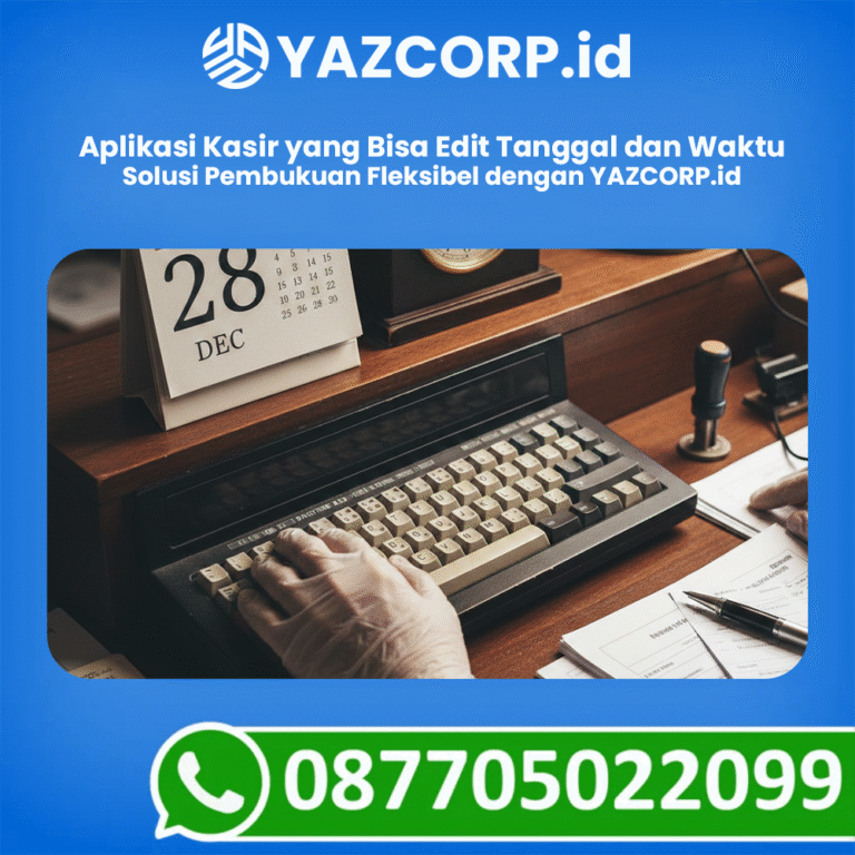 Aplikasi Kasir yang Bisa Edit Tanggal dan Waktu- Solusi Pembukuan Fleksibel dengan YAZCORP.id