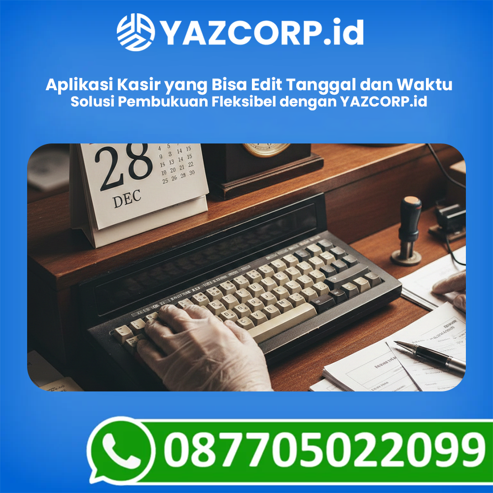 Aplikasi Kasir Yang Bisa Edit Tanggal Dan Waktu- Solusi Pembukuan Fleksibel Dengan Yazcorp.id
