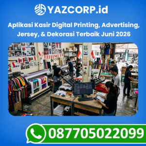 Aplikasi Kasir Digital Printing, Advertising, Jersey, & Dekorasi Terbaik Juni 2026: Kupas Tuntas Mengapa YAZCORP.id Adalah Sistem Paling Sempurna untuk Bisnismu