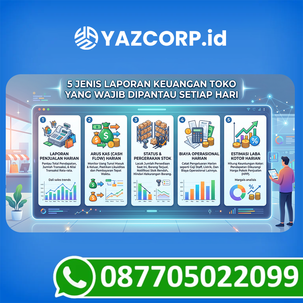 Jangan Asal Catat! 5 Jenis Laporan Keuangan Toko Yang Wajib Dipantau Setiap Hari 9 Jangan Asal Catat! 5 Jenis Laporan Keuangan Toko Yang Wajib Dipantau Setiap Hari