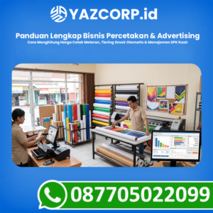 Panduan Lengkap Bisnis Percetakan & Advertising: Cara Menghitung Harga Cetak Meteran, Tiering Grosir Otomatis & Manajemen SPK Kasir